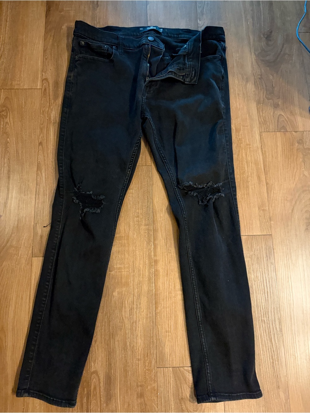 Hollister Black Ripped Skinny Jeans